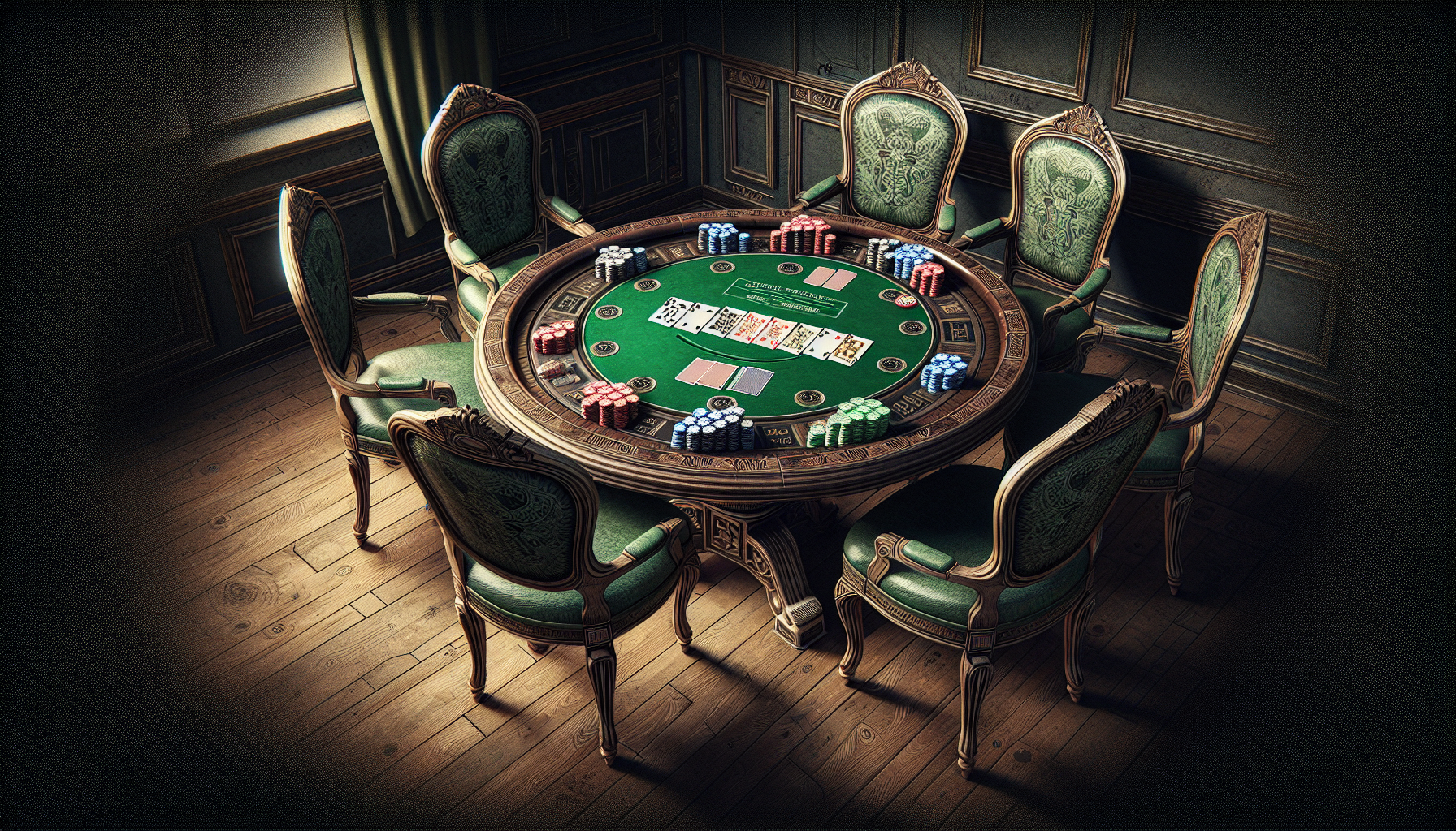 round poker table