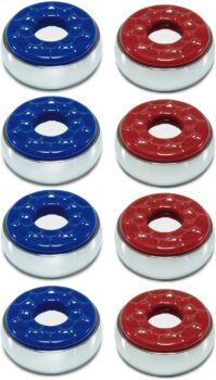 Indoor Shuffleboard Pucks - Set of 8 - Home Games Dia 2-1/8” 53mm