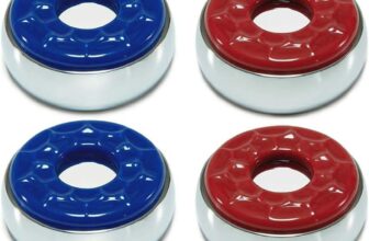 Indoor Shuffleboard Pucks - Set of 8 - Home Games Dia 2-1/8” 53mm